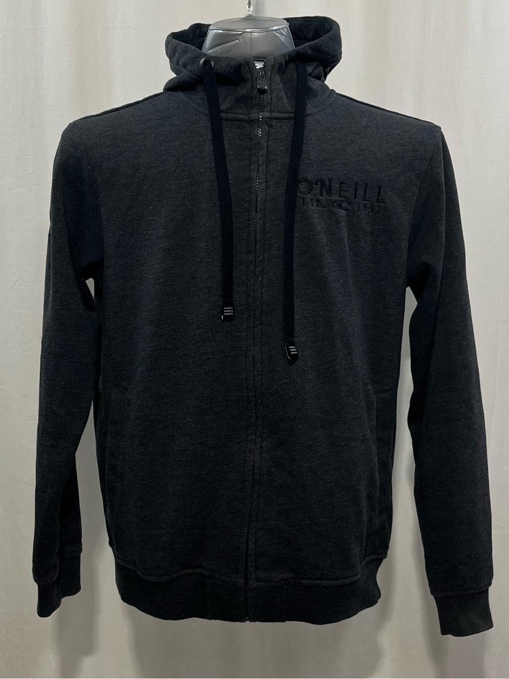 O'Neill Men's XL grey Full-Zip Hoodie with Hood cotton blend sports warm 1472
